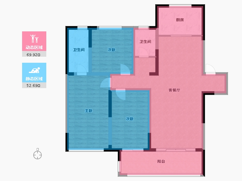 河南省-漯河市-建业城-107.73-户型库-动静分区