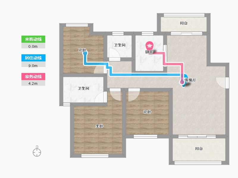 广东省-惠州市-枫璟丽园-87.00-户型库-动静线