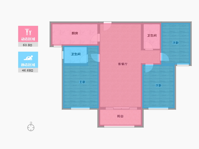 山东省-济南市-东城逸家-105.91-户型库-动静分区