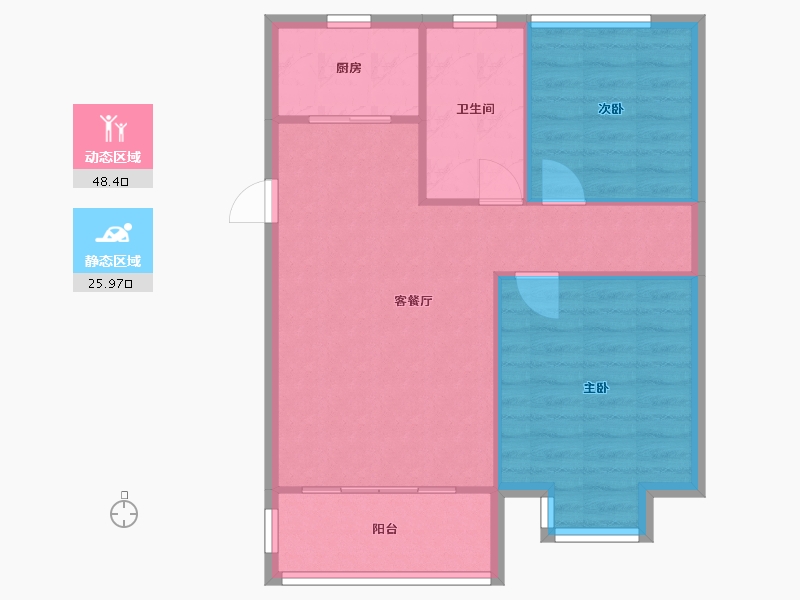 江苏省-南京市-御湖世家-89.50-户型库-动静分区