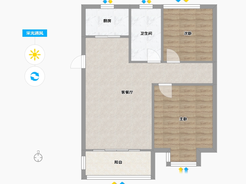 江苏省-南京市-御湖世家-89.50-户型库-采光通风