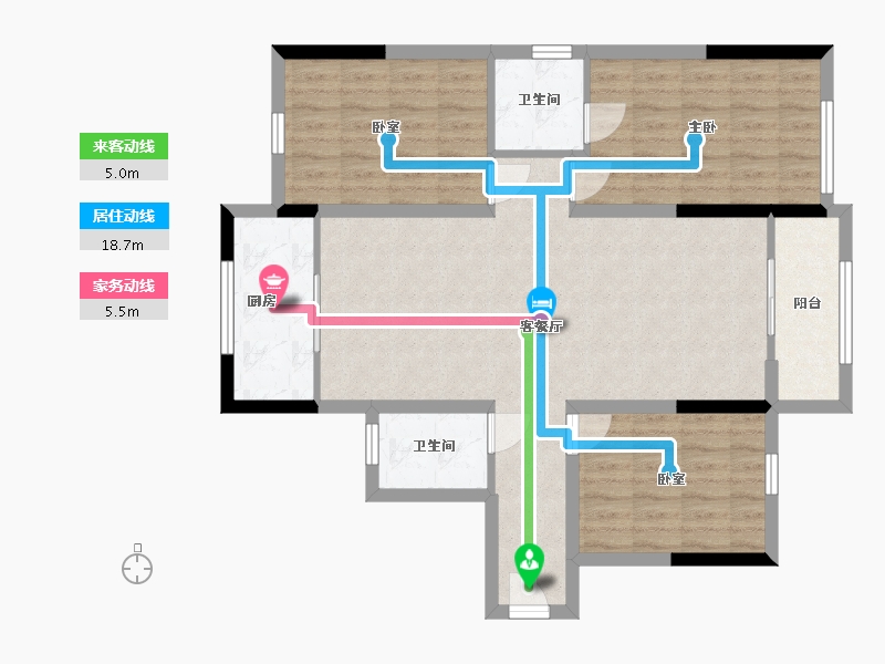 河北省-邯郸市-盛世学府-103.40-户型库-动静线