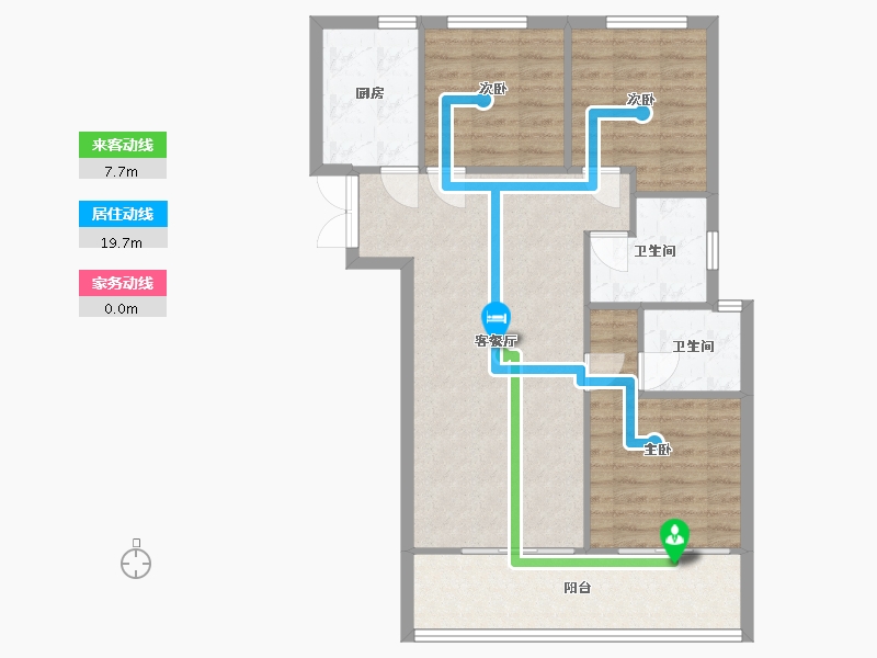 河南省-郑州市-永威西郡-瑞和苑-83.00-户型库-动静线