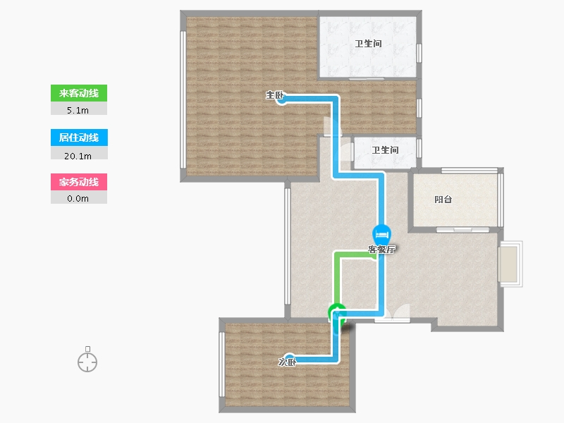 云南省-玉溪市-福良小区-150.50-户型库-动静线