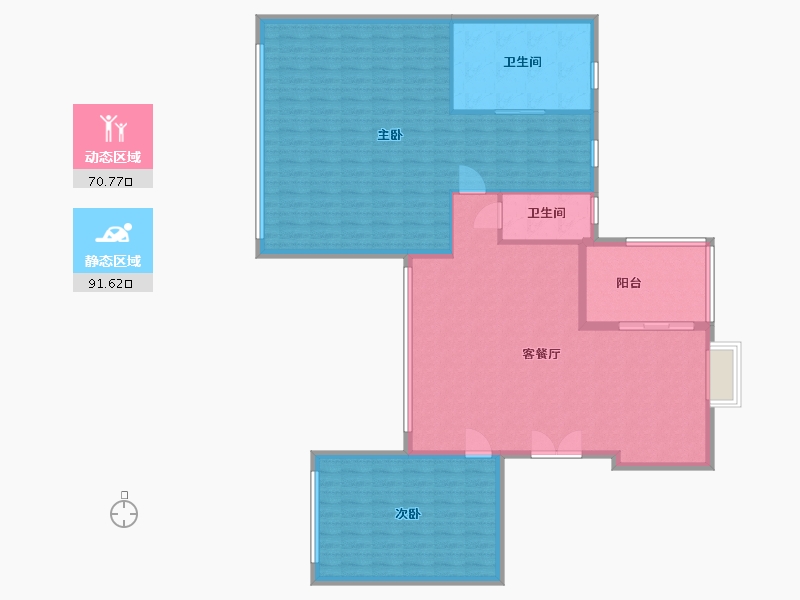 云南省-玉溪市-福良小区-150.50-户型库-动静分区