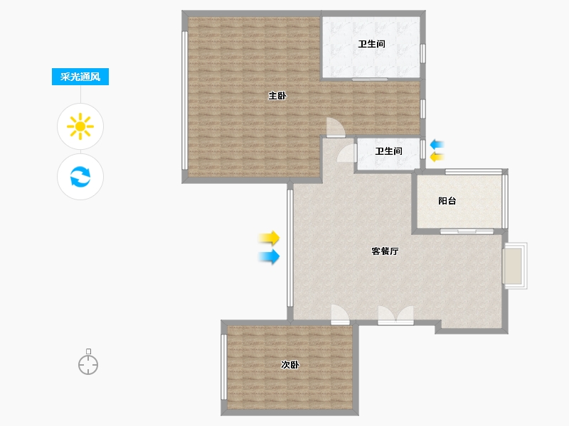 云南省-玉溪市-福良小区-150.50-户型库-采光通风