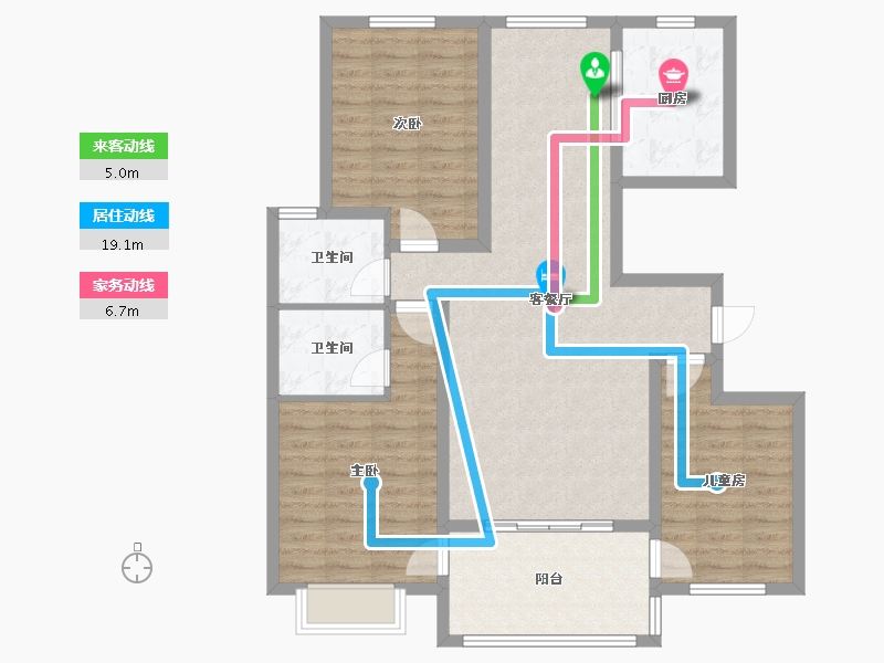 山东省-菏泽市-公园一号-114.40-户型库-动静线