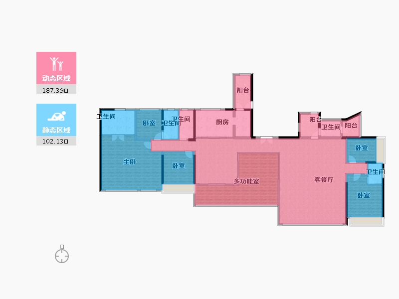 广东省-佛山市-保利三龙湾天珺-265.69-户型库-动静分区