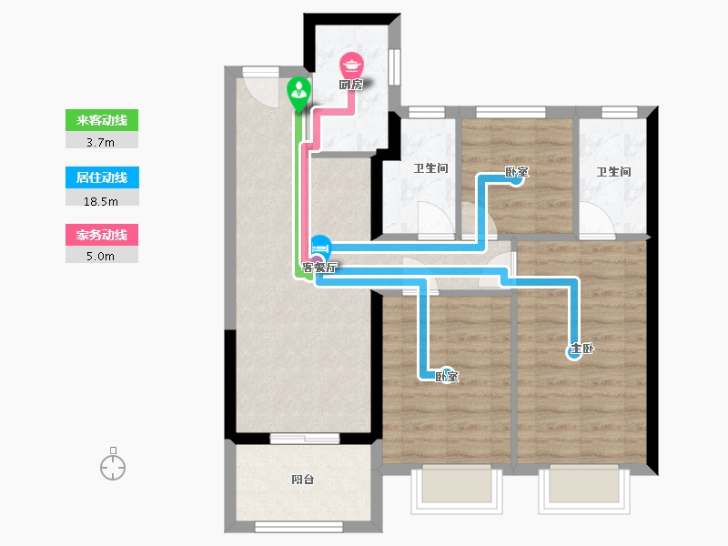 福建省-福州市-国贸江屿原-71.20-户型库-动静线