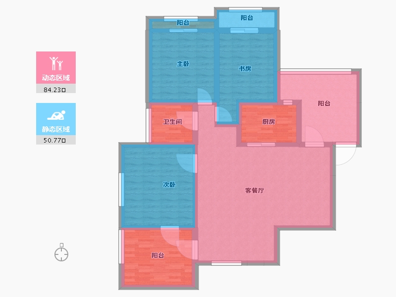 四川省-成都市-香颂湖国际社区-119.58-户型库-动静分区