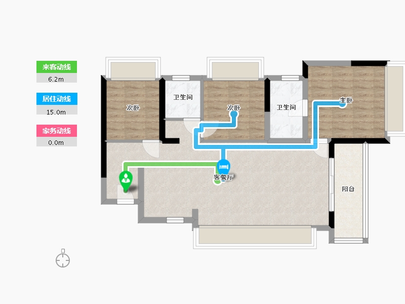 四川省-绵阳市-领地城-77.50-户型库-动静线