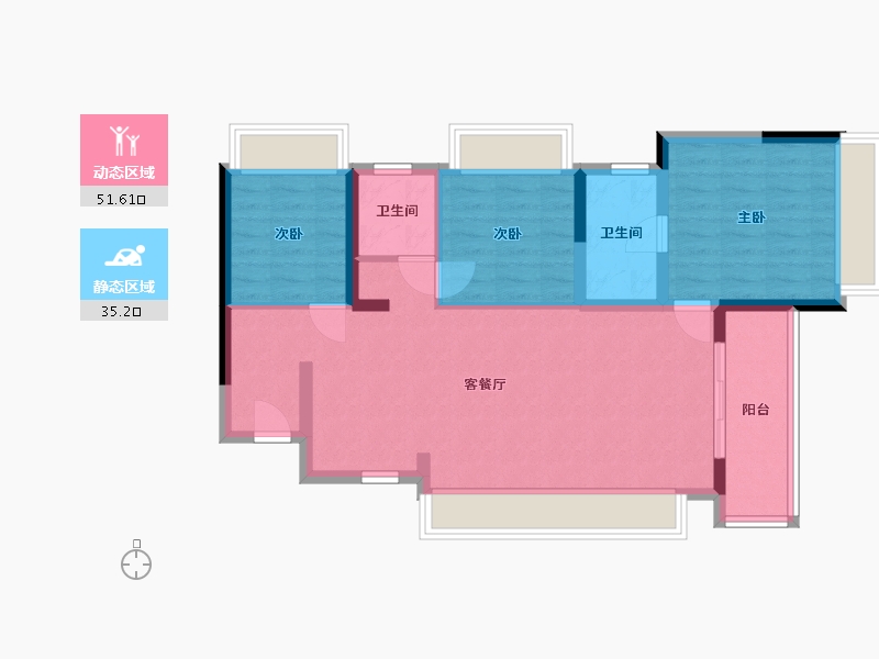 四川省-绵阳市-领地城-77.50-户型库-动静分区