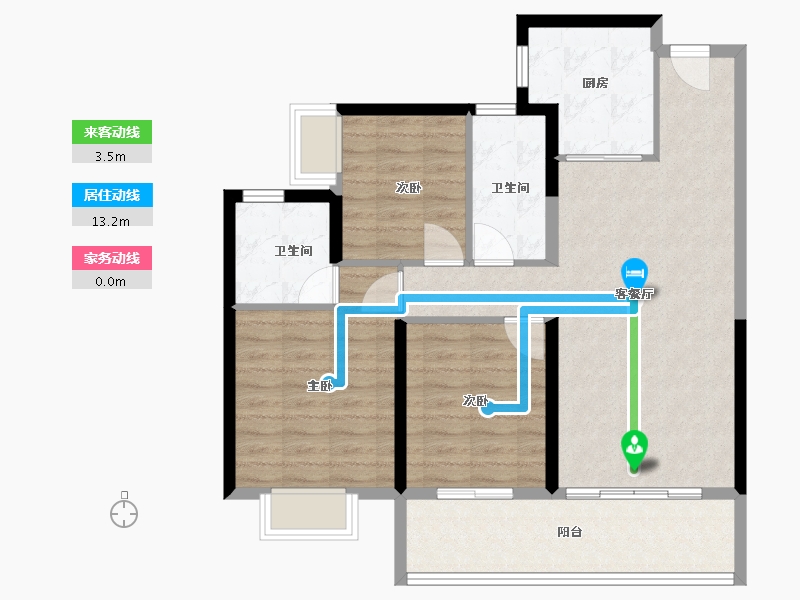 广东省-东莞市-大中阳光壹号-88.00-户型库-动静线