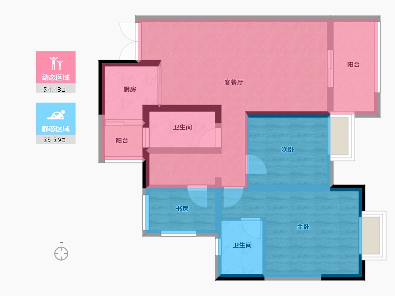 四川省-成都市-君悦时代-79.00-户型库-动静分区