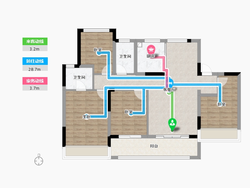 江苏省-常州市-龙控公园名著-96.12-户型库-动静线