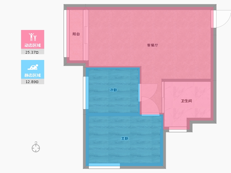 香港特别行政区-沙田区-優景閣-39.00-户型库-动静分区