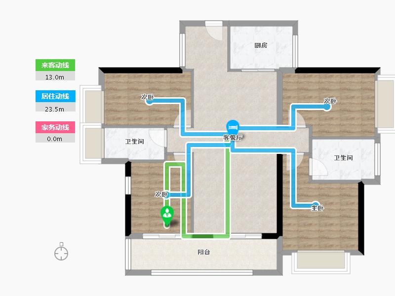 广东省-东莞市-保利招商锦上-101.99-户型库-动静线