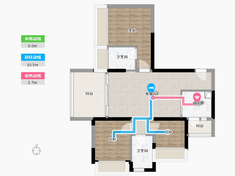 广东省-深圳市-万丰海岸城-76.80-户型库-动静线