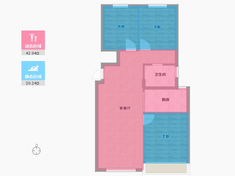 北京-北京市-中海富华里汇园-73.00-户型库-动静分区