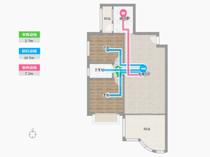 四川省-成都市-城南名著-71.06-户型库-动静线