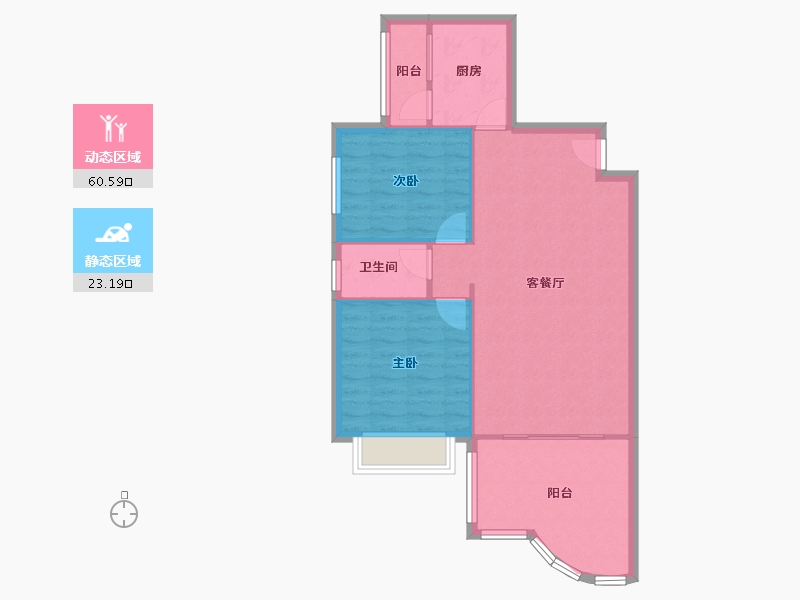 四川省-成都市-城南名著-71.06-户型库-动静分区