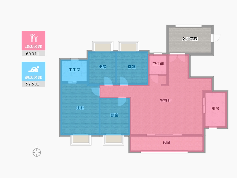 四川省-成都市-保利天空之城-112.80-户型库-动静分区