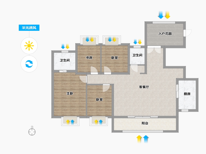 四川省-成都市-保利天空之城-112.80-户型库-采光通风