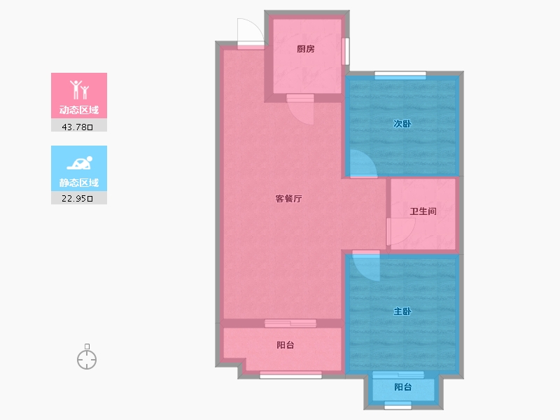 山西省-太原市-华峪南区-58.95-户型库-动静分区