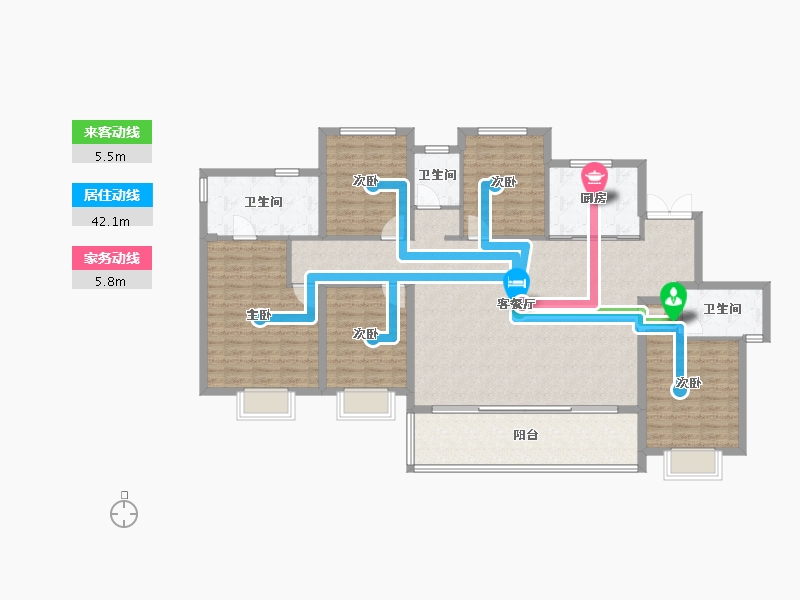 浙江省-温州市-东厦滨江上品-151.05-户型库-动静线