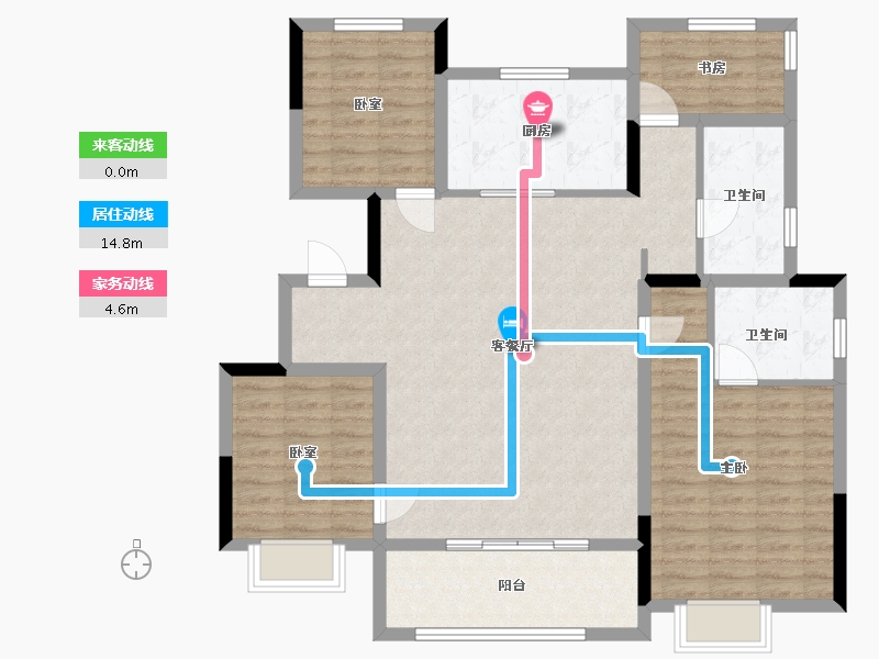 安徽省-马鞍山市-德信嘉源云湖万象-111.03-户型库-动静线