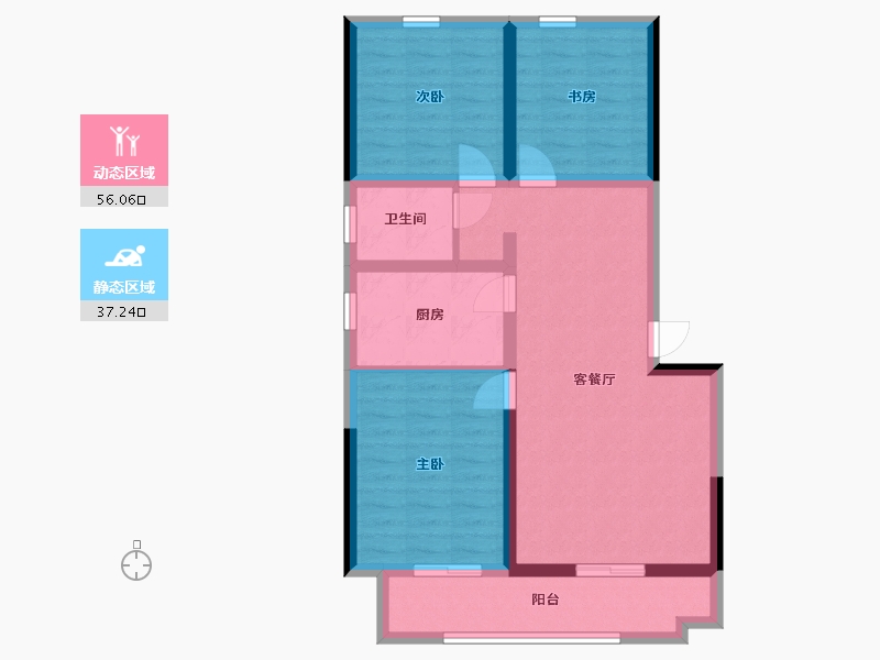 山东省-滨州市-丽景华府住宅小区-83.06-户型库-动静分区