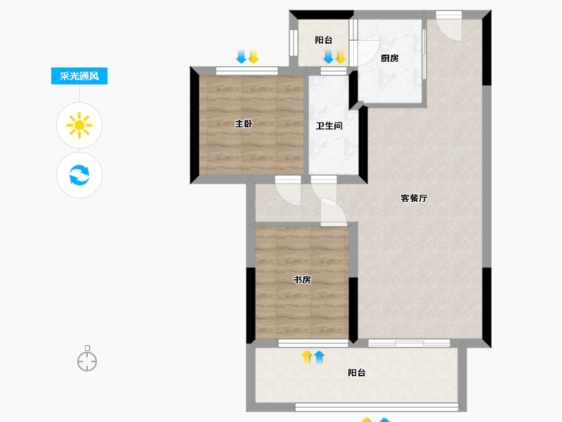 河南省-周口市-万基-67.35-户型库-采光通风