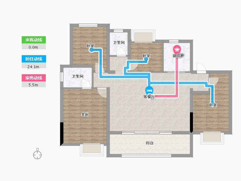 江苏省-常州市-龙控公园名著-108.05-户型库-动静线