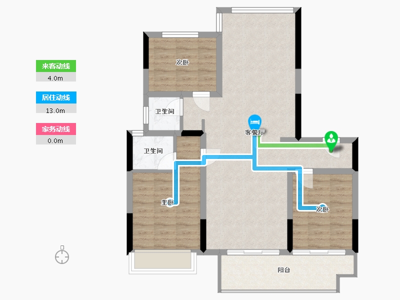 河南省-漯河市-城投玉兰府-85.60-户型库-动静线