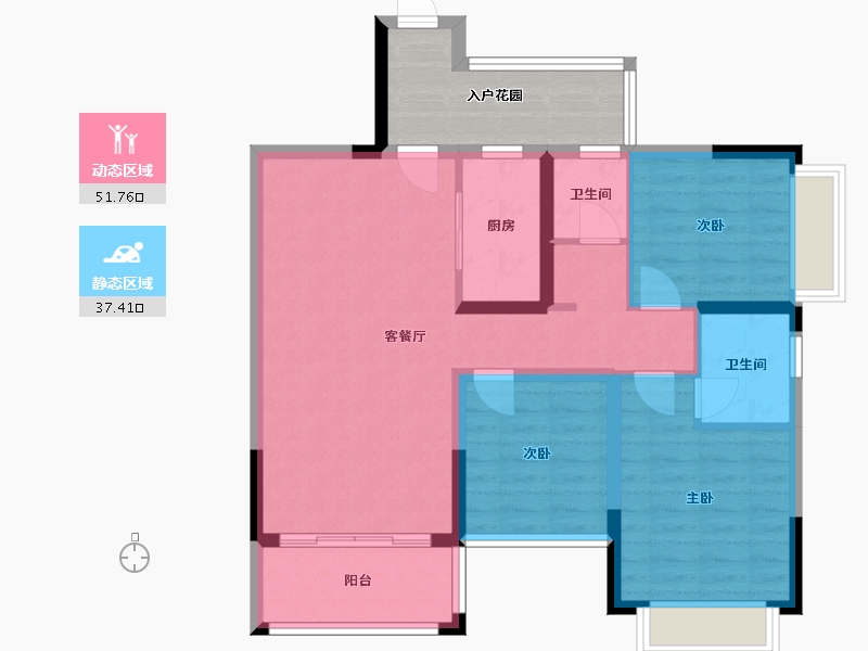 广西壮族自治区-南宁市-幸福嘉园-82.30-户型库-动静分区