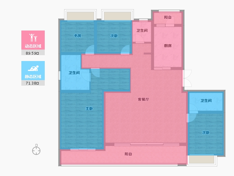 重庆-undefined-保利天珺-145.11-户型库-动静分区