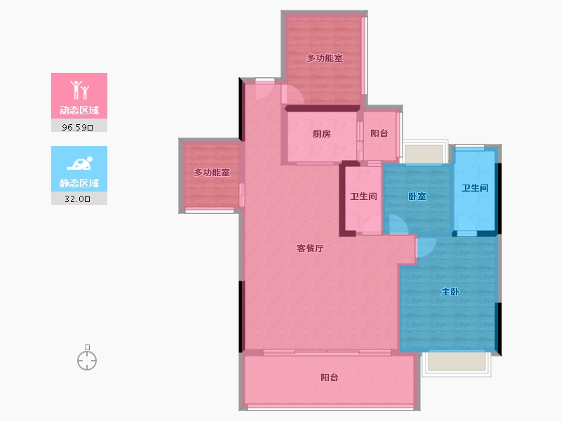 广东省-湛江市-星海颐德城-116.49-户型库-动静分区