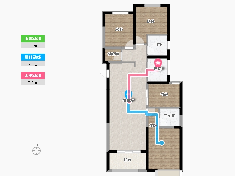 陕西省-西安市-翡丽西安-93.28-户型库-动静线