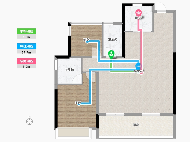 安徽省-合肥市-保利珺悦-95.20-户型库-动静线