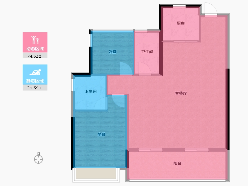 安徽省-合肥市-保利珺悦-95.20-户型库-动静分区