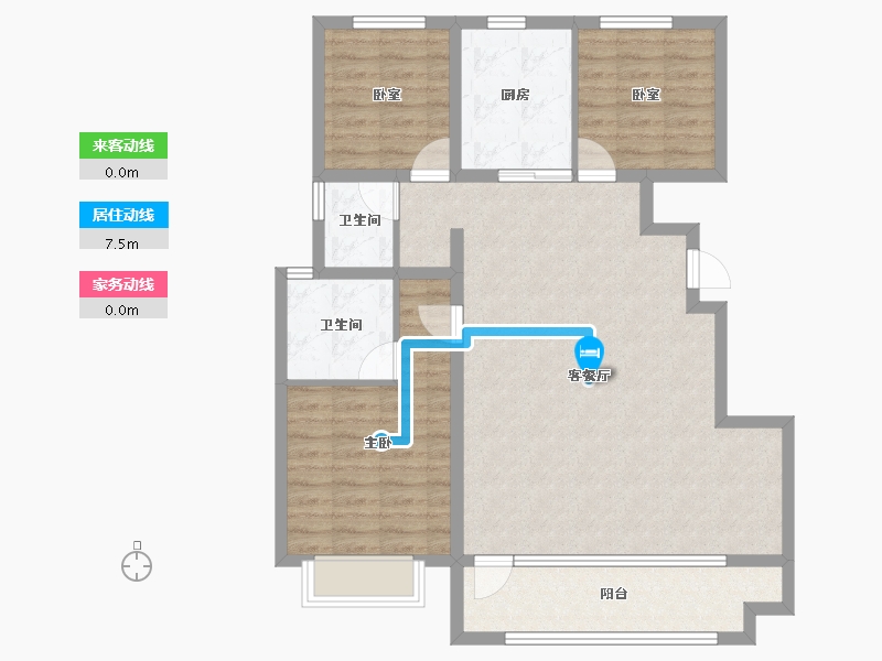 河北省-廊坊市-金融街·融府-95.96-户型库-动静线