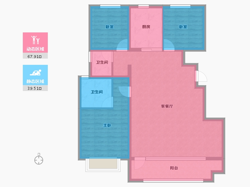 河北省-廊坊市-金融街·融府-95.96-户型库-动静分区