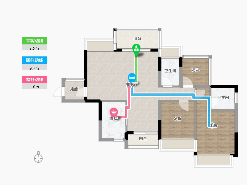 广东省-江门市-满天星-80.00-户型库-动静线