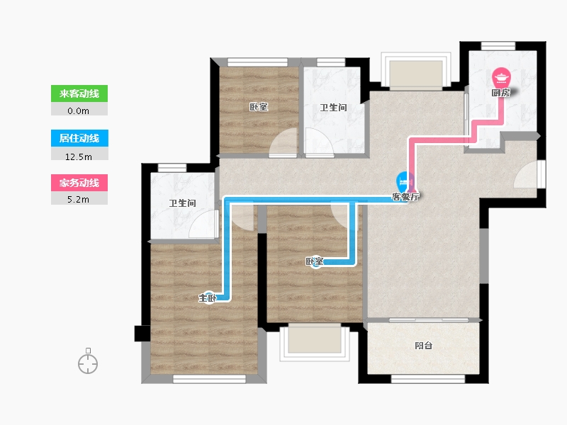 福建省-厦门市-建发书香泊月-71.20-户型库-动静线