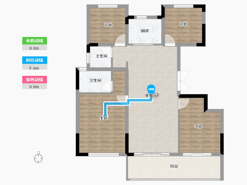 河南省-郑州市-高新·和锦莲序-102.99-户型库-动静线