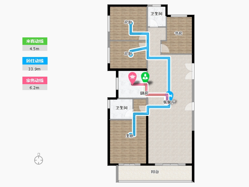 河南省-郑州市-美盛·教育港湾-186.01-户型库-动静线