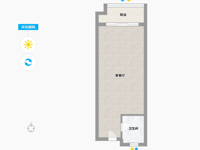 福建省-漳州市-城央金座-33.28-户型库-采光通风