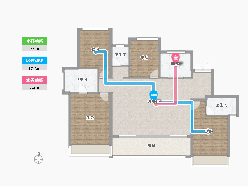 浙江省-温州市-东厦滨江上品-129.26-户型库-动静线