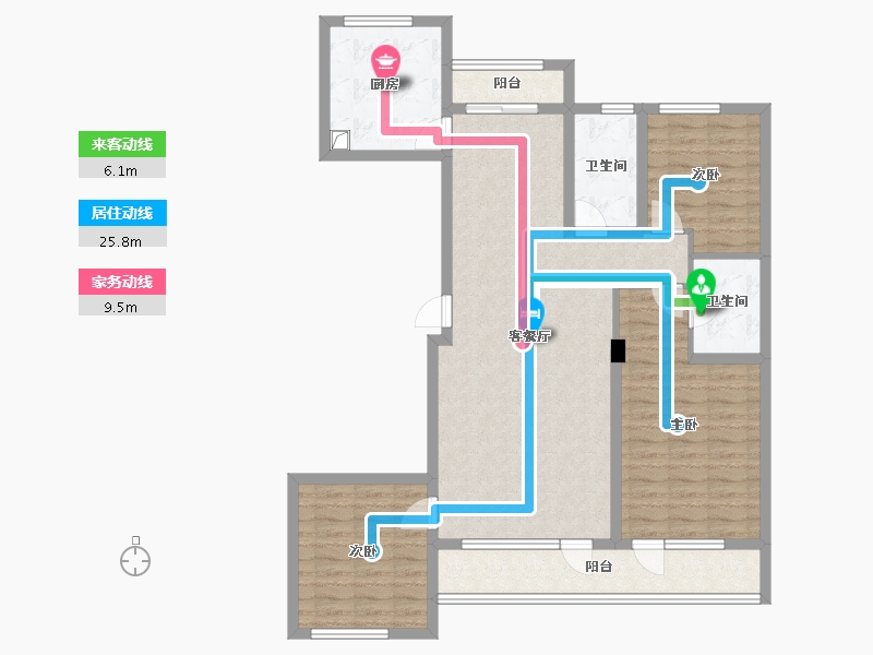 辽宁省-营口市-帝景豪园-121.49-户型库-动静线