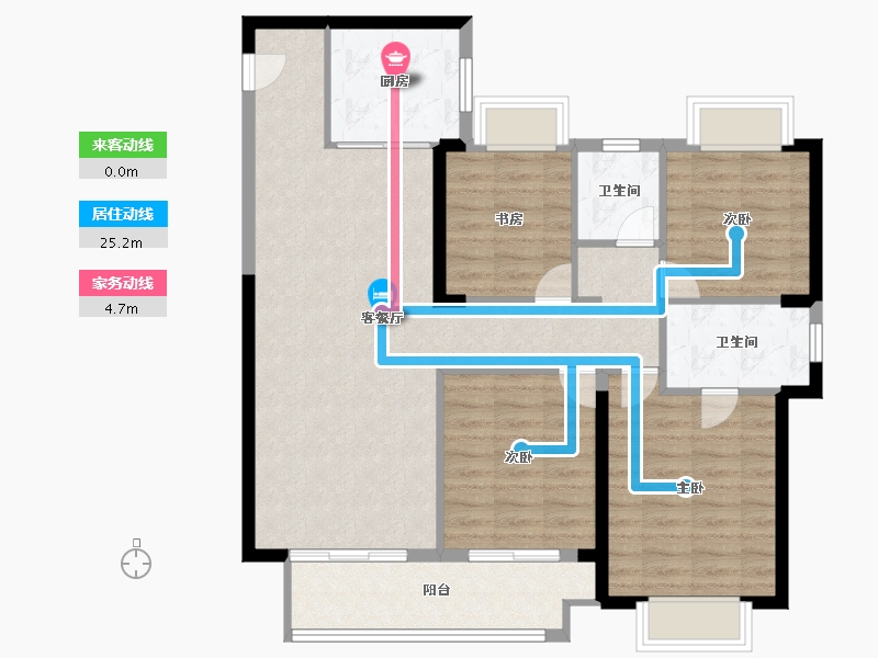 湖北省-武汉市-德信江宸-101.00-户型库-动静线